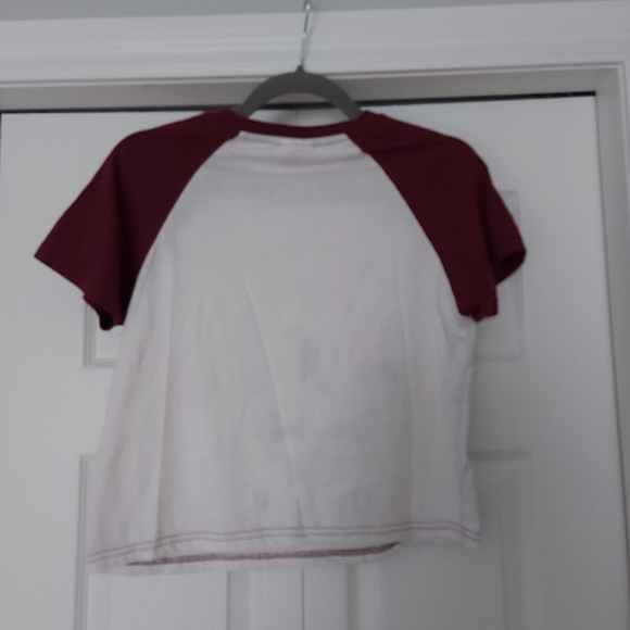 Grateful Dead White Tee cropped size large - Picture 3 of 5